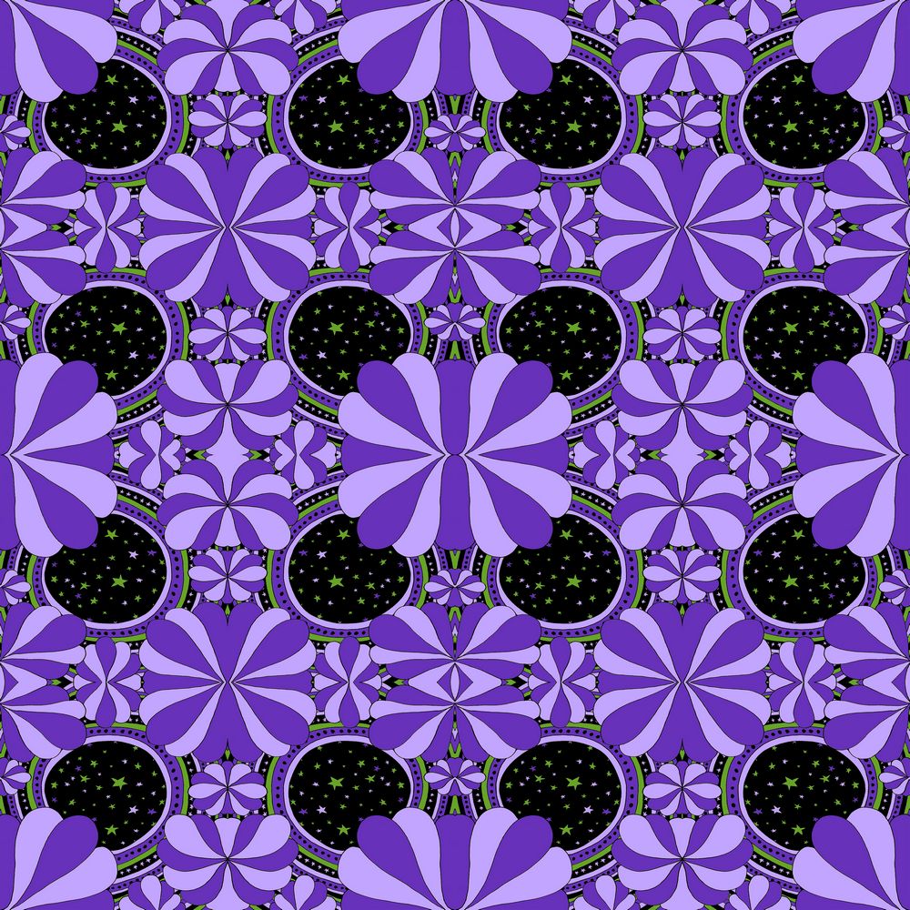 Click to see sample of Flower Portal - Violet