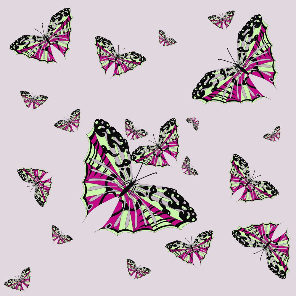 Click to see sample of Osaka Butterfly - Lavendar