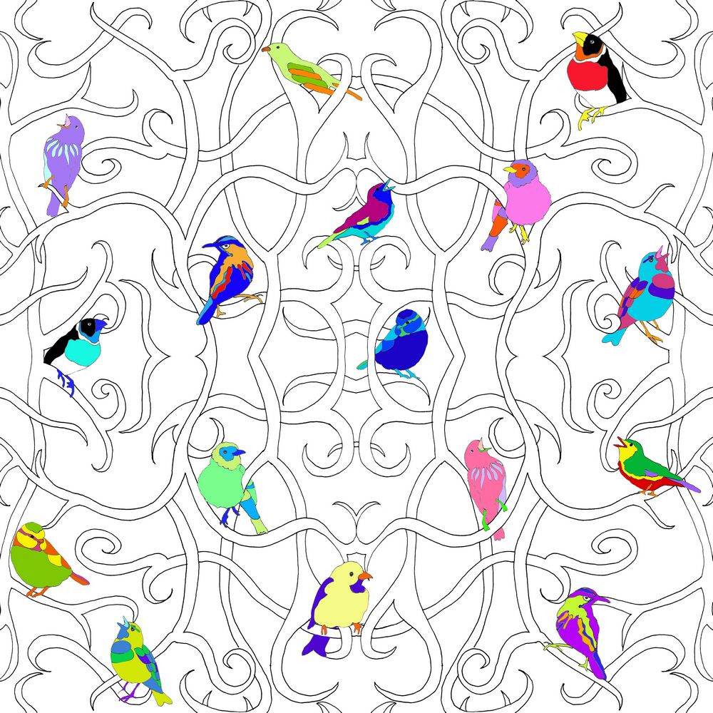 Click to see sample of Tippi's Birds - Lattice