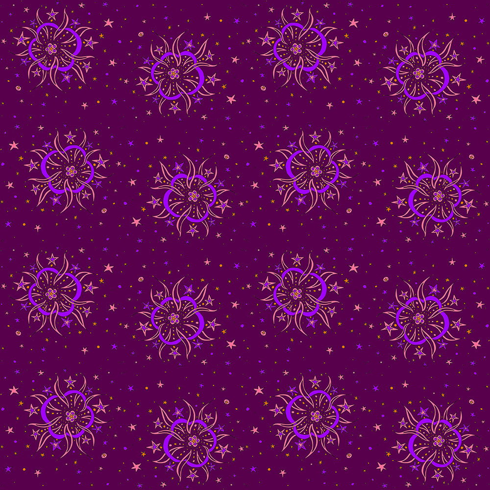 Click to see sample of Star Flower - Magenta