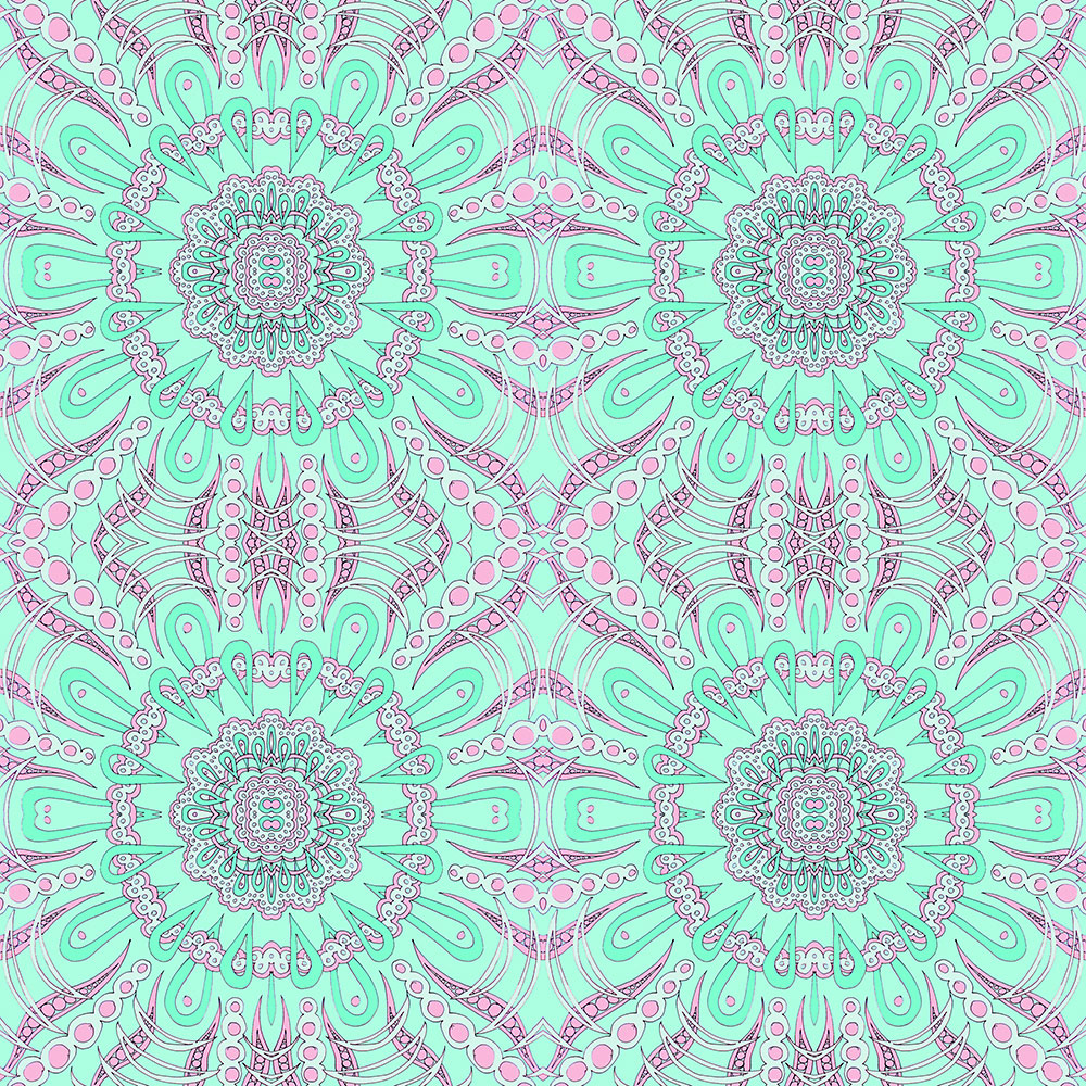 Click to see sample of The Party - Turquoise & Pink